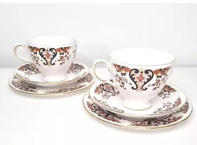Buy 2 Colclough Royale  Sets Of Trios ~ Cups Saucer And Side Plate • 10.95£
