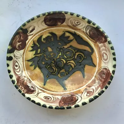 Buy Maggie & Bill Fisher Mousehole Celtic Pottery Shallow Oval Dish Bull Pattern. Ex • 45£