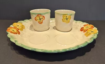 Buy Charming Vintage Kensington Ware KPH Primula Egg Cups & Plate 1920s / 30s VGC • 15.95£