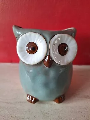 Buy High Glazed Pottery Owl Pencil Holder / Posy Vase 11cm High.  • 12.99£