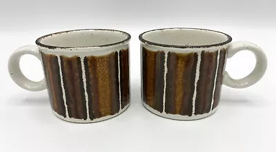Buy Vintage 1970’s Midwinter Stonehenge ‘Earth’ Design Tea Cups In Very Rare Size • 30£