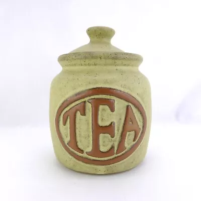Buy Stoneware Tea Storage Jar + Lid Cornish Pottery No Chips Or Cracks • 25£