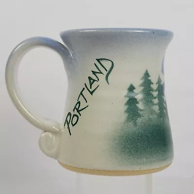 Buy Lindsoe Clayworks Portland Mug Signed Stoneware Mountain Pottery Coffee Cup • 22.37£