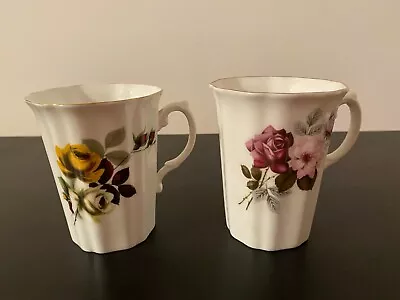 Buy Set Of 2 Royal Grafton Fine Bone China Coffee Tea Mugs England • 13.05£