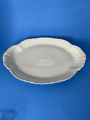 Buy Haviland Limoges France Ranson White Scalloped Oval 13.5” Serving Platter • 36.24£