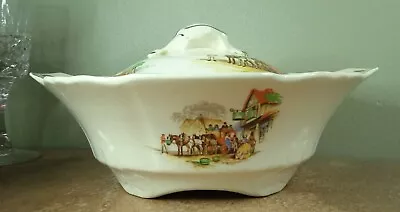 Buy Vintage 1930s Alfred Meakin, Coaching Days Tureen Or Vegetable Serving Bowl • 5.95£