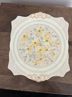 Buy Plant Tuscan China Plate | Floral Stunning Vintage | Bone China Square Plate ⭐️ • 6£