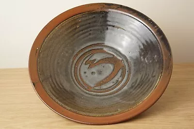 Buy Tenmoku Glazed Studio Pottery Bowl With Impressed Mark • 30£