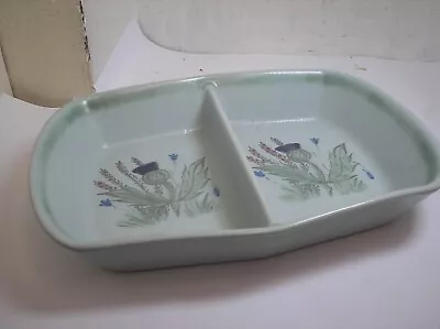 Buy 1960's Buchan Pottery Divided Serving/oven Dish Thistle  Pattern • 8£