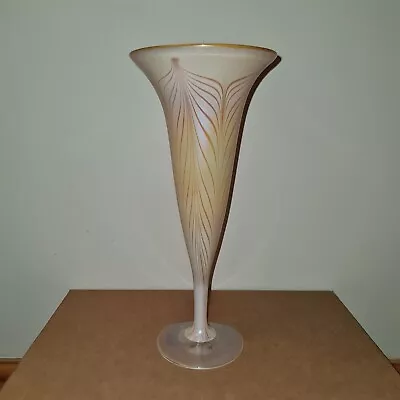 Buy John Ditchfield Unique Vase 31cm / 11cm (Signed Etched Glasform With Gold Label) • 135.37£