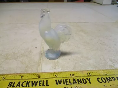 Buy Vintage SABINO, FRANCE Crystal Opalescent ROOSTER Figurine 3 1/2  X 2  Art Glass • 65.19£