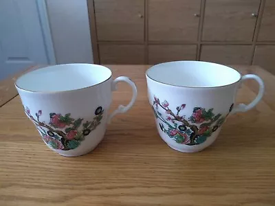 Buy Pair Of Vintage Jason Works Nanrich Pottery Fine Bone China Indian Tree Cups • 6.99£
