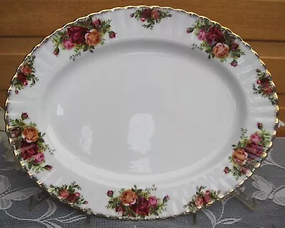 Buy Royal Albert 'Old Country Roses 12½ X 10 Inch Oval Meat Plate - V.G. Cond • 16.99£