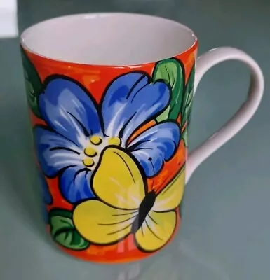 Buy Queens Fine Bone China Espania Mug Vibrant Colours Perfect • 9.99£