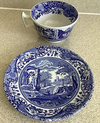 Buy 2 X Pieces Of Spode England Blue And White China,cup And Saucer • 3.99£