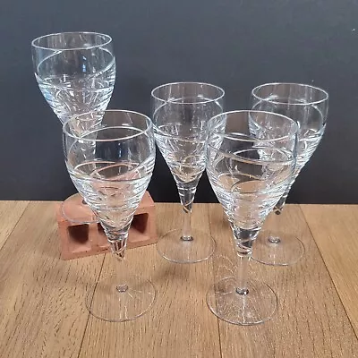 Buy 5 Gleneagles Harlequin Crystal White Wine Glasses • 39.99£