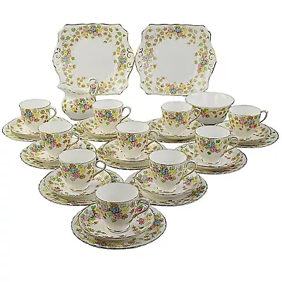 Buy Tuscan Plant China, 10 Place Floral Tea Set • 75£