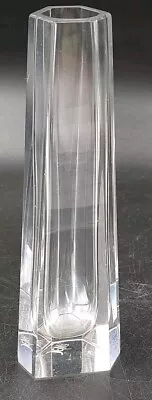 Buy Czech Desna Clear Crystal Faceted Art Glass Vase (K17) • 19.99£