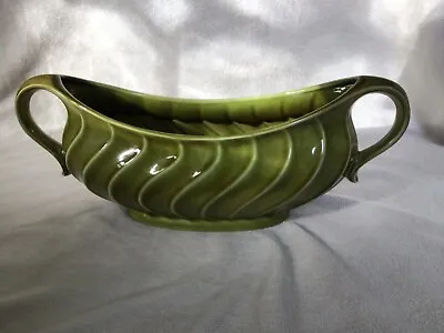 Buy Shorter & Son Ltd Green Twin Handled Planter Vase 1930’s 838 M/S Large Art Deco  • 25£