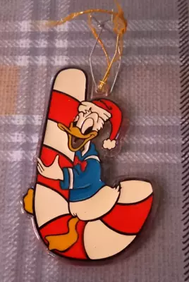 Buy Vintage Donald Duck Christmas Tree Decoration *RARE* Faux Stained Glass Plastic • 7.99£