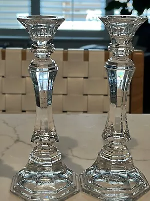 Buy West Germany Wedgwood Crystal Candle Stick Holders Set Of 2, 6 3/4” • 14.90£