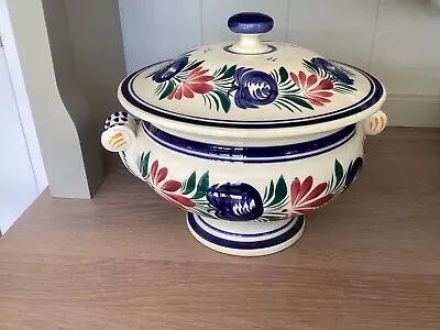 Buy Henriot Quimper France Vintage Covered Soup Tureen Pot Pottery Hand Painted • 25£