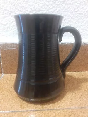 Buy Knights Tintagel Cornish Studio Pottery Tankard Black Oil Slick Glaze Vintage  • 15£