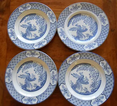 Buy Yuan Blue & White 17cm Tea Plates X 4 Plates. All In Excellent Condition • 9.99£