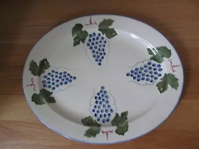 Buy Poole Pottery Vineyard Spongeware Grape On Vine  Oval Serving Platter/Plate • 18£