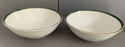 Buy 2 Royal Doulton  Oxford Green Small Fruit/dessert Bowls 5.25 Inches • 14.08£