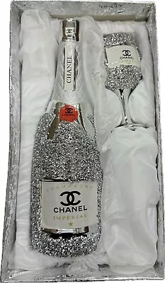 Buy Sparkly Silver Crushed Diamond Shelf Sitter Bottle Ornament Bling Glitter Gift • 17.99£