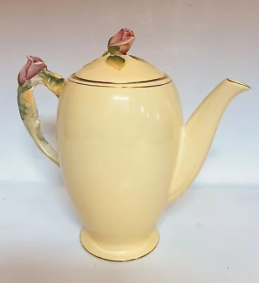 Buy Vintage Deco Style Royal Winton Rosebud Coffee Pot • 25£