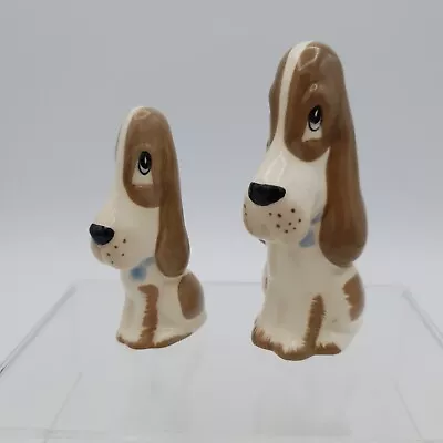 Buy Szeiler Dog Figurine Basset Hounds Long Ears Droopy Eyes C1950s Vintage 3  & 4  • 14.99£