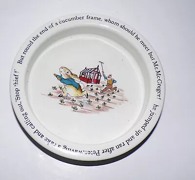 Buy Wedgwood Nursery Ware Beatrix Potter Peter Rabbit Deep Bowl 16.5cm X 3.5cm • 5.95£