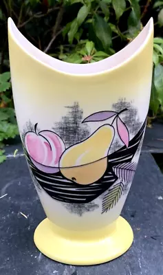 Buy Royal Winton 50s 60s MCM Vase Modernist Still Life Fruit Bowl Artist Brush Pot • 16£