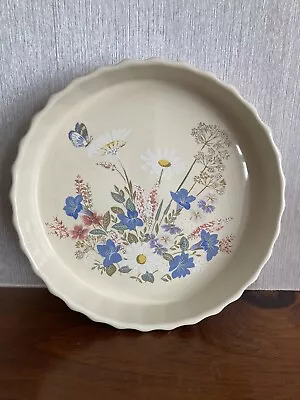 Buy Poole Pottery Flan/Quiche Dish Springtime Oven To Tableware 8inch Diameter • 5£