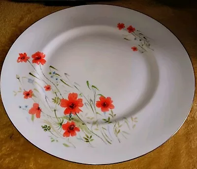 Buy Queen Anne Poppies Dinner Plate 10.75in • 8£