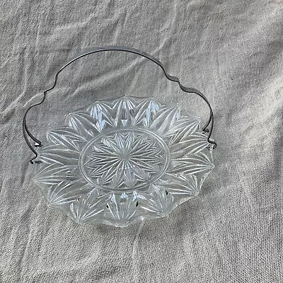Buy Glass Serving Plate Dish Handle Afternoon Tea Buffet Party Sandwiches Cake Stand • 4.99£