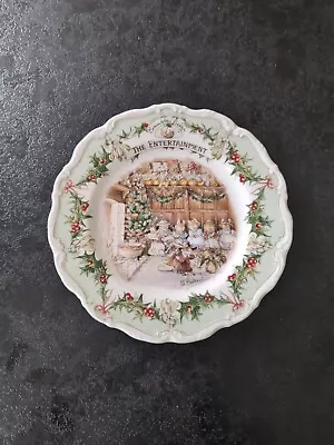 Buy Royal Doulton Brambly Hedge ‘The Entertainment’ Decorative Plate 8” Vintage 1986 • 19.99£