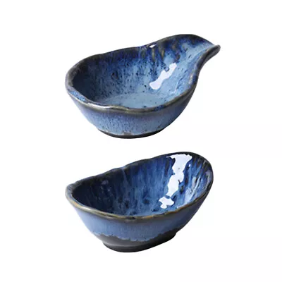 Buy  2 Pcs Japanese Sauce Bowls Soy Tableware Plate Mini Household • 16.19£