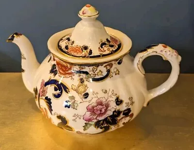 Buy Mason’s Vintage Ironstone Mandalay Blue Teapot China 2 1/2 Pint • 90£