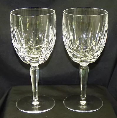 Buy Set Of 2 Waterford Crystal KILDARE 7  Water Wine Goblet Stem Glasses Pair B • 74.55£