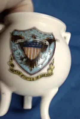 Buy Crested China United States Of America  Crest - Cauldron, - Arcadian. Vgc • 5£