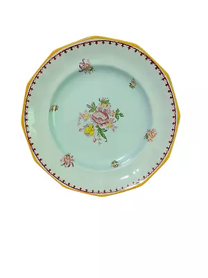 Buy VTG Adams Calyx Ware Plate Dish Aqua Blue Floral England 10.25'' #V1 • 22.97£