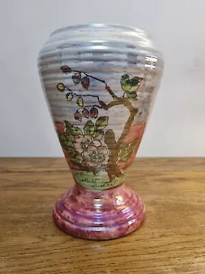Buy Vintage Kensington Ware Vase - Elegant Hand-Painted Floral Design • 29.99£