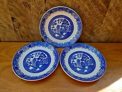 Buy 3x Woods Ware Willow Saucers 6.5 Inch • 20£