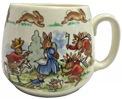 Buy Vintage Royal Doulton Bunnykins Cup Cowboys & Indians English Fine Bone China • 13.99£