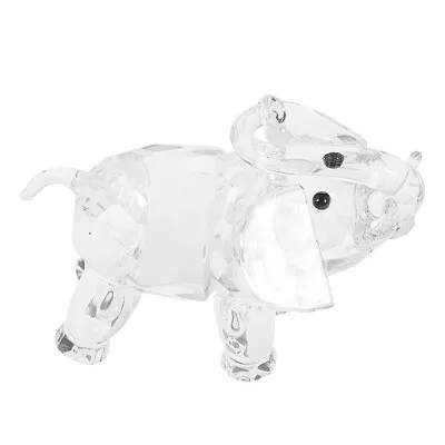 Buy  Crystal Elephant Ornament Miniature Animals Good Luck Figurines Wealth Glass • 7.58£
