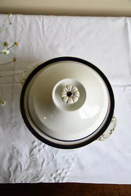 Buy Vintage Booths Blue & White Tureen Vegetable Serving Dish Tableware • 25£