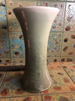 Buy 12” Pacific Stoneware Art Pottery Glazed Trumpet Shape Vase Portland Oregon • 120.22£
